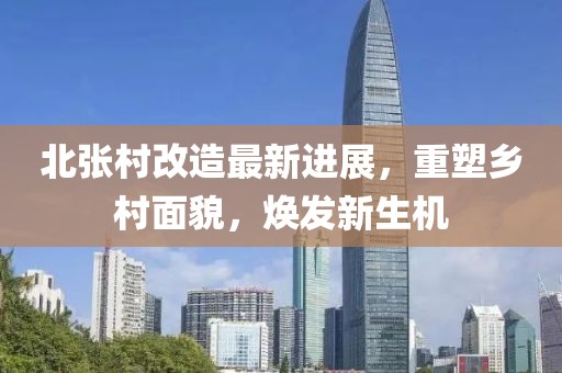 北张村改造最新进展，重塑乡村面貌，焕发新生机