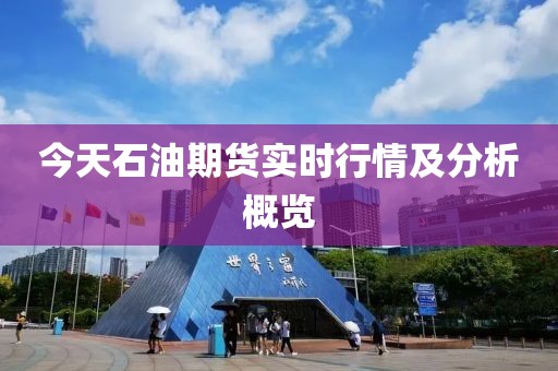 今天石油期货实时行情及分析概览