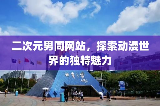 二次元男同网站，探索动漫世界的独特魅力