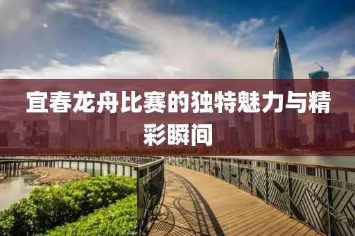 宜春龙舟比赛的独特魅力与精彩瞬间