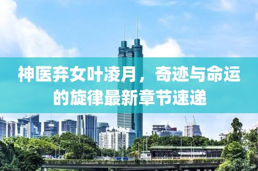 神医弃女叶凌月，奇迹与命运的旋律最新章节速递