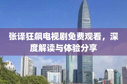 张译狂飙电视剧免费观看，深度解读与体验分享