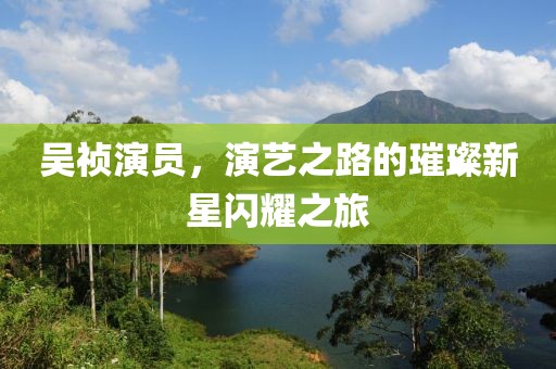 吴祯演员，演艺之路的璀璨新星闪耀之旅