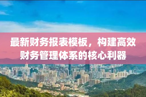 最新财务报表模板，构建高效财务管理体系的核心利器