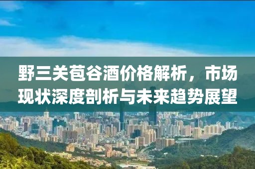 野三关苞谷酒价格解析，市场现状深度剖析与未来趋势展望