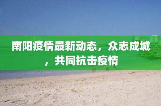 南阳疫情最新动态，众志成城，共同抗击疫情