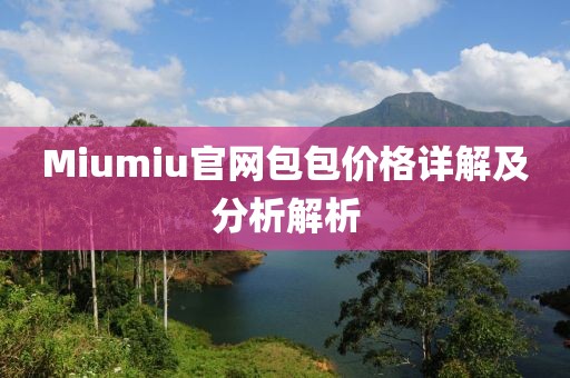 Miumiu官网包包价格详解及分析解析