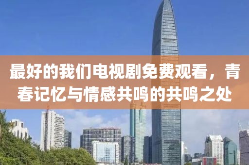 最好的我们电视剧免费观看，青春记忆与情感共鸣的共鸣之处