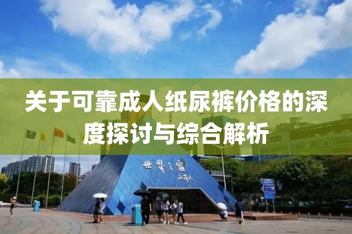 关于可靠成人纸尿裤价格的深度探讨与综合解析