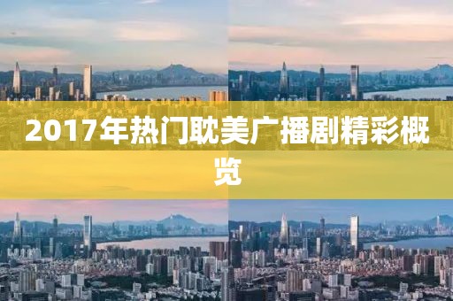 2017年热门耽美广播剧精彩概览