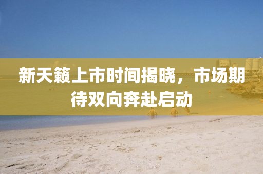 新天籁上市时间揭晓，市场期待双向奔赴启动