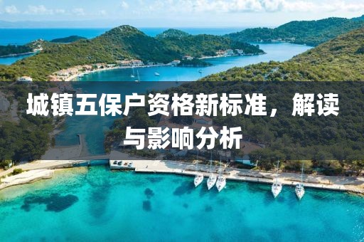 城镇五保户资格新标准，解读与影响分析