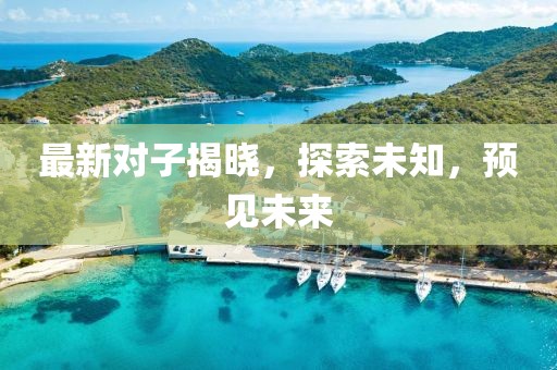 最新对子揭晓，探索未知，预见未来