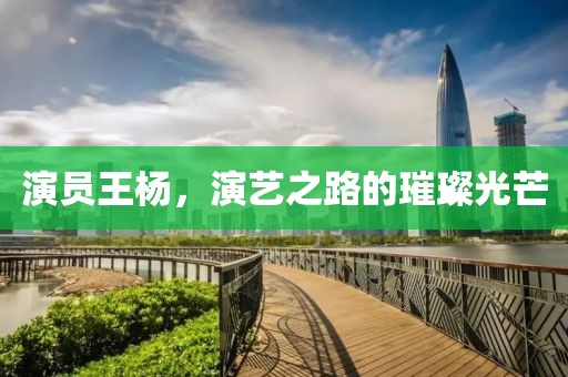 演员王杨，演艺之路的璀璨光芒