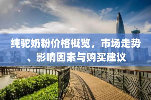纯驼奶粉价格概览，市场走势、影响因素与购买建议
