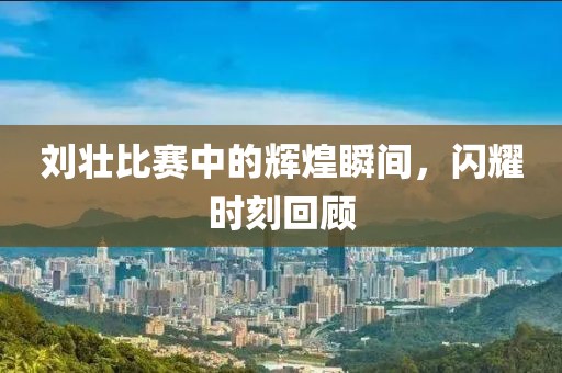刘壮比赛中的辉煌瞬间，闪耀时刻回顾