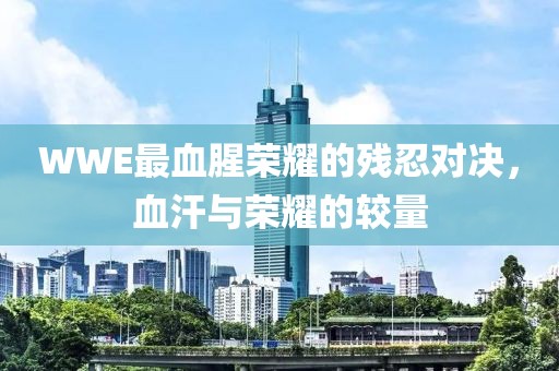 WWE最血腥荣耀的残忍对决，血汗与荣耀的较量