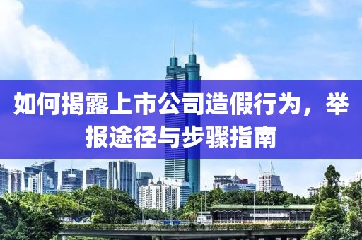 如何揭露上市公司造假行为，举报途径与步骤指南