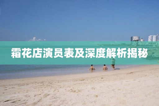 霜花店演员表及深度解析揭秘