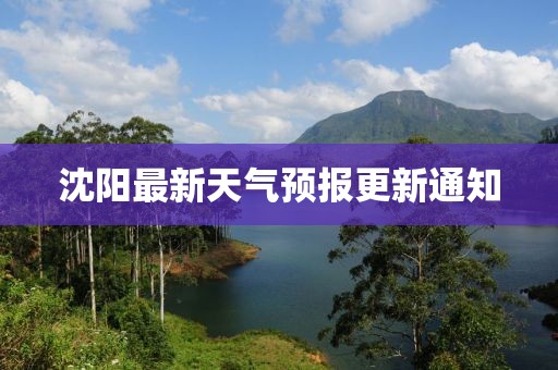 沈阳最新天气预报更新通知