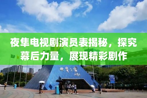 夜隼电视剧演员表揭秘，探究幕后力量，展现精彩剧作
