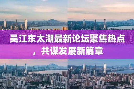 吴江东太湖最新论坛聚焦热点，共谋发展新篇章