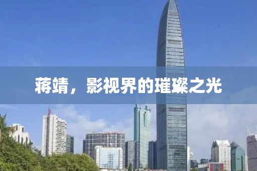 蒋靖，影视界的璀璨之光