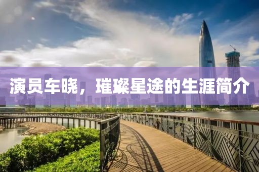 演员车晓，璀璨星途的生涯简介
