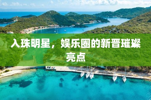 入珠明星，娱乐圈的新晋璀璨亮点