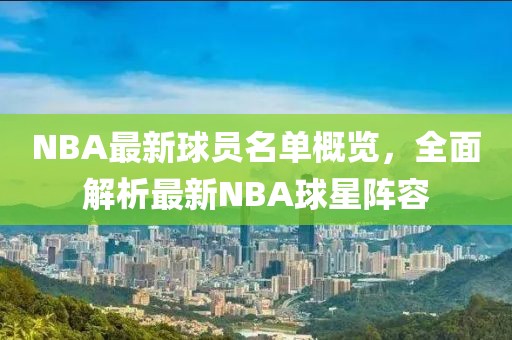 NBA最新球员名单概览，全面解析最新NBA球星阵容