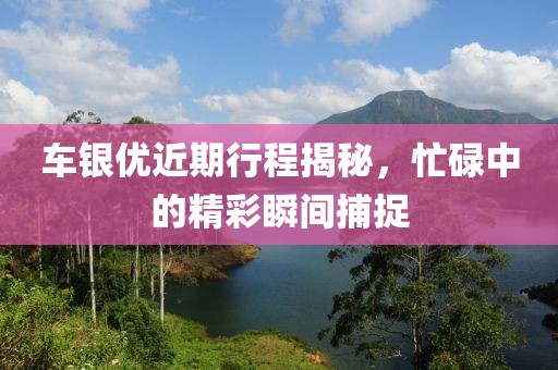 车银优近期行程揭秘，忙碌中的精彩瞬间捕捉