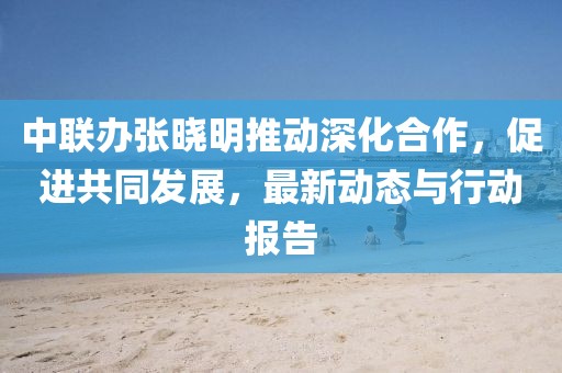 中联办张晓明推动深化合作，促进共同发展，最新动态与行动报告