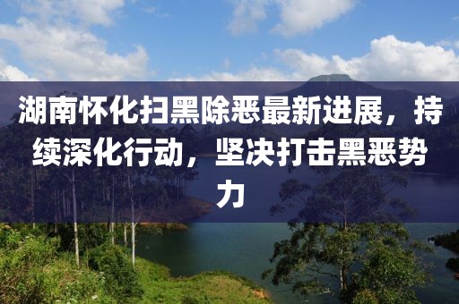 湖南怀化扫黑除恶最新进展，持续深化行动，坚决打击黑恶势力