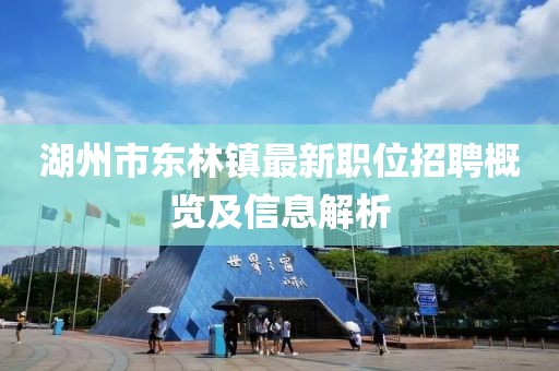 湖州市东林镇最新职位招聘概览及信息解析