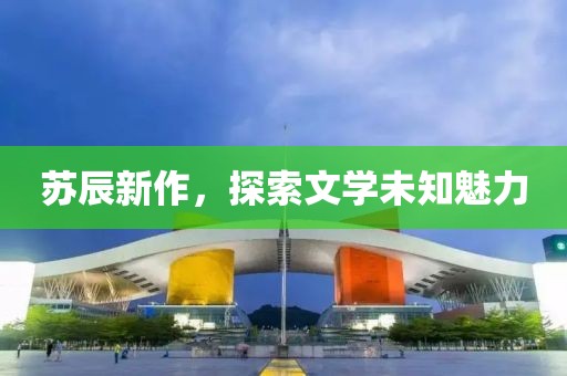 苏辰新作，探索文学未知魅力
