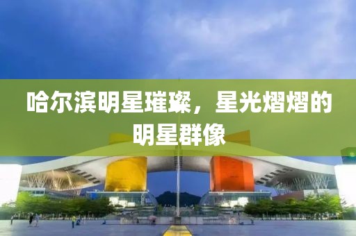 哈尔滨明星璀璨，星光熠熠的明星群像