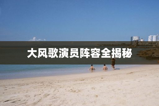 大风歌演员阵容全揭秘
