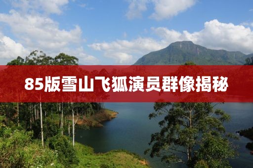 85版雪山飞狐演员群像揭秘
