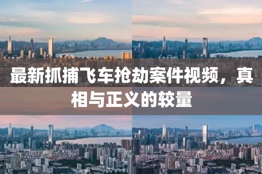 最新抓捕飞车抢劫案件视频，真相与正义的较量