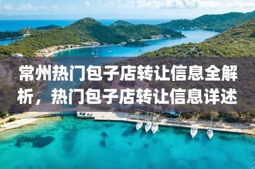 常州热门包子店转让信息全解析，热门包子店转让信息详述