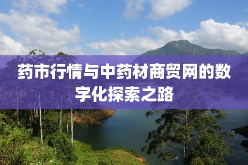 药市行情与中药材商贸网的数字化探索之路