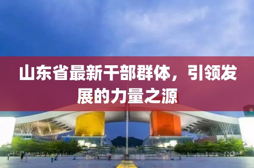 山东省最新干部群体，引领发展的力量之源