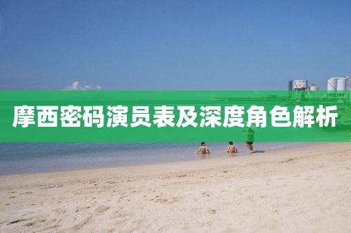 摩西密码演员表及深度角色解析