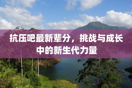 抗压吧最新辈分，挑战与成长中的新生代力量