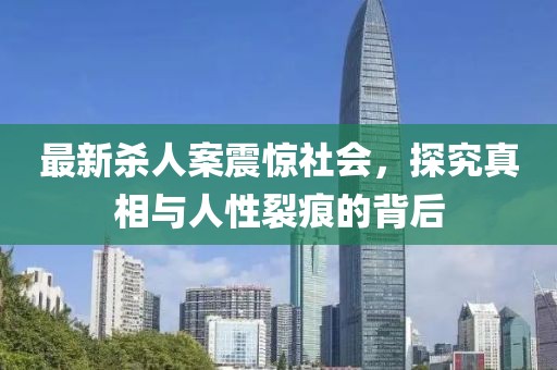 最新杀人案震惊社会，探究真相与人性裂痕的背后