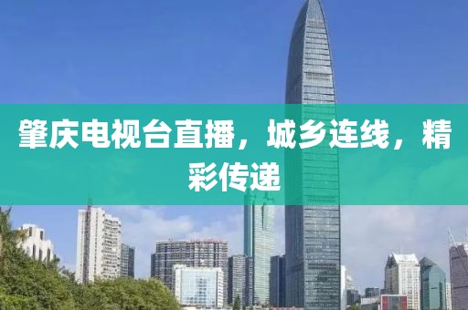 肇庆电视台直播，城乡连线，精彩传递