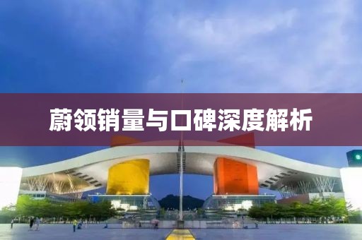 蔚领销量与口碑深度解析