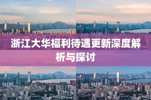 浙江大华福利待遇更新深度解析与探讨