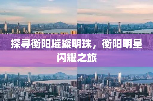 探寻衡阳璀璨明珠，衡阳明星闪耀之旅