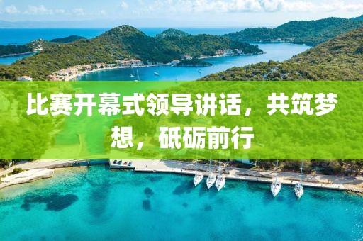 比赛开幕式领导讲话，共筑梦想，砥砺前行